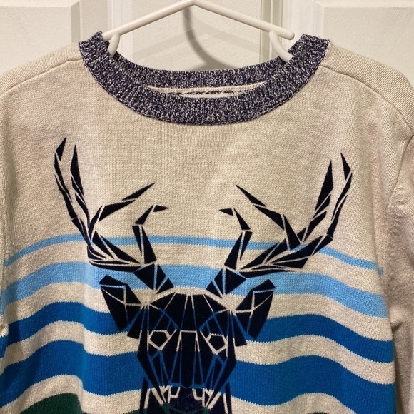 Cat & Jack Deer Sweater EUC - Picture 3 of 9